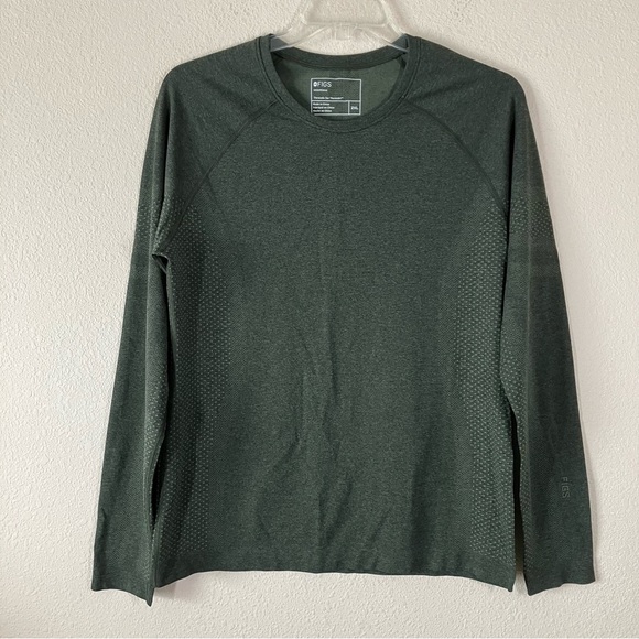 Figs Tops - FIGS Salta Seamless Longsleeve Underscrub T-Shirt 2XL Medical Nurse Doctor Green